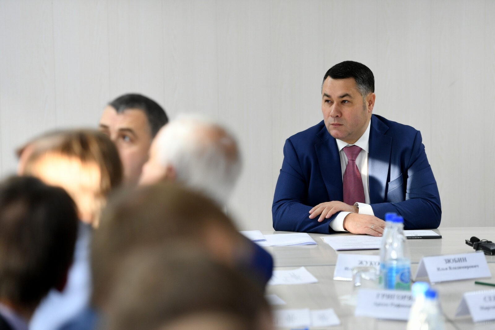 Игорь Руденя проинспектировал ход строительства Ржевского мемориала