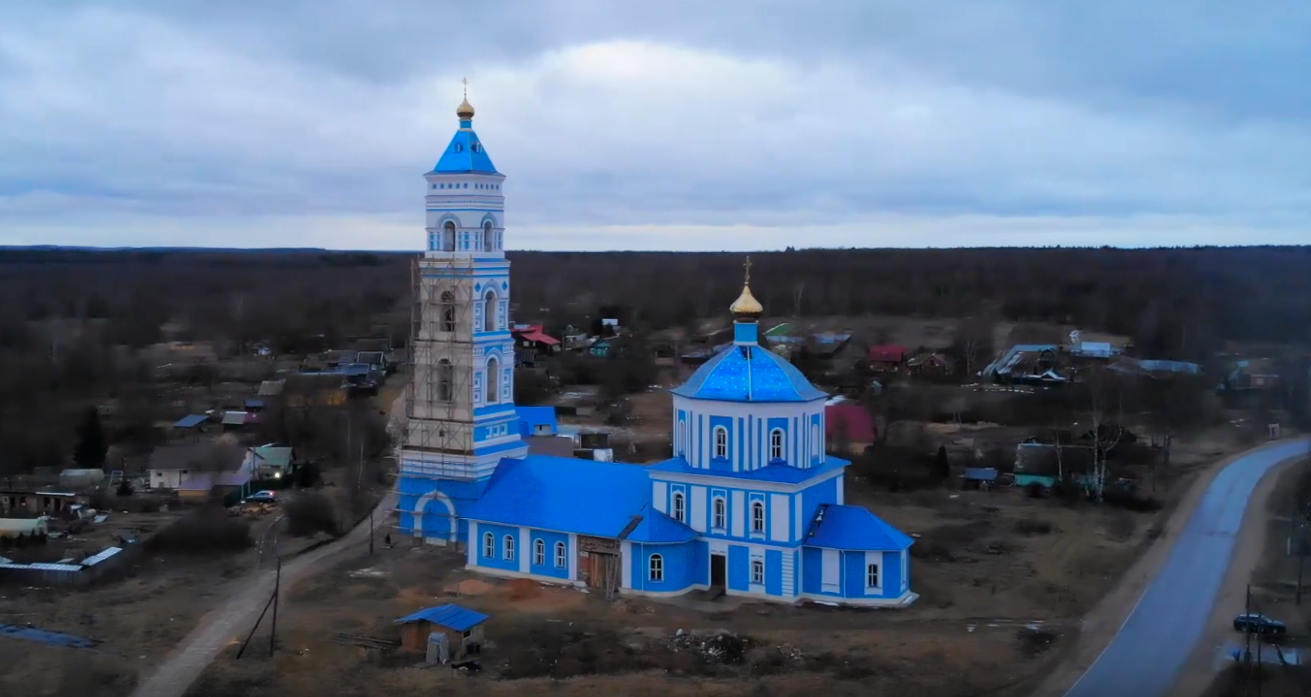 Село пушкино. Церковь в Пушкино Тверская область. Церковь Успения Пресвятой Богородицы деревня Пушкино. Храм село Пушкино Тверская область. Успенская Церковь деревня Пушкино Тверская область.