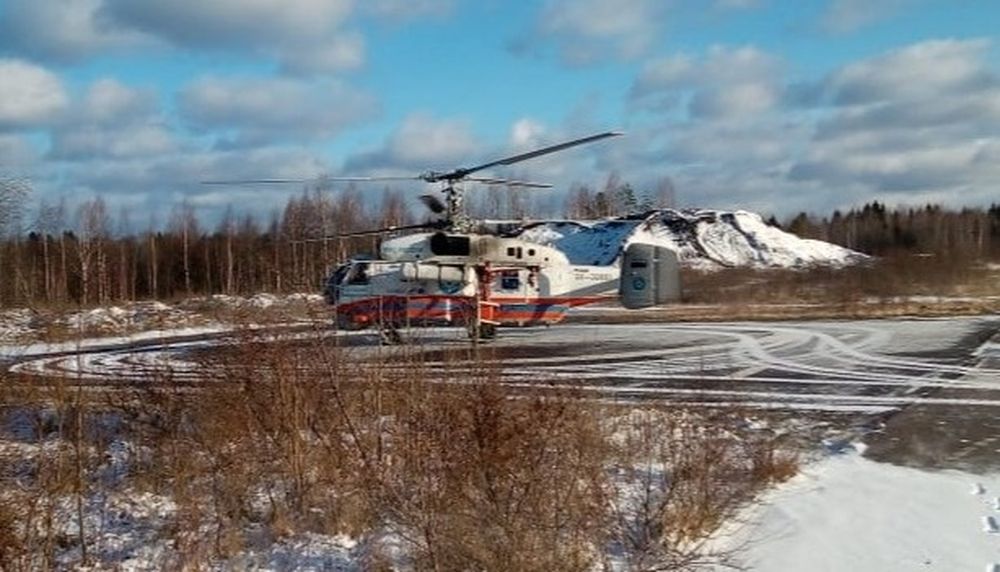 Вертолет санавиации экстренно доставил в Твери пациентку из Нелидово