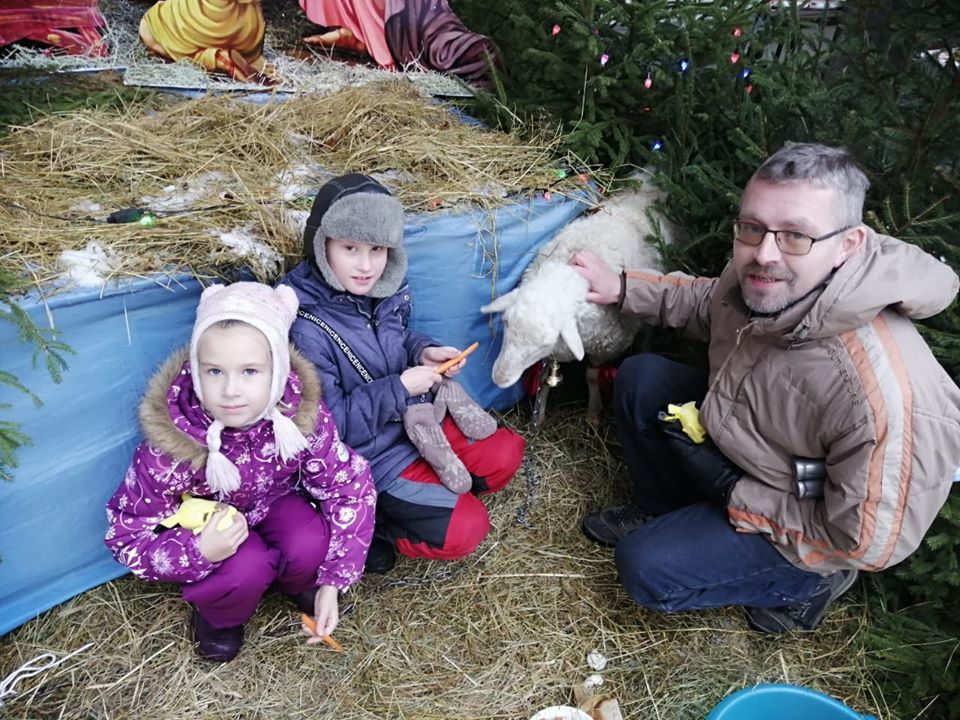Белая овечка сбежала из тверского собора, чтобы погулять