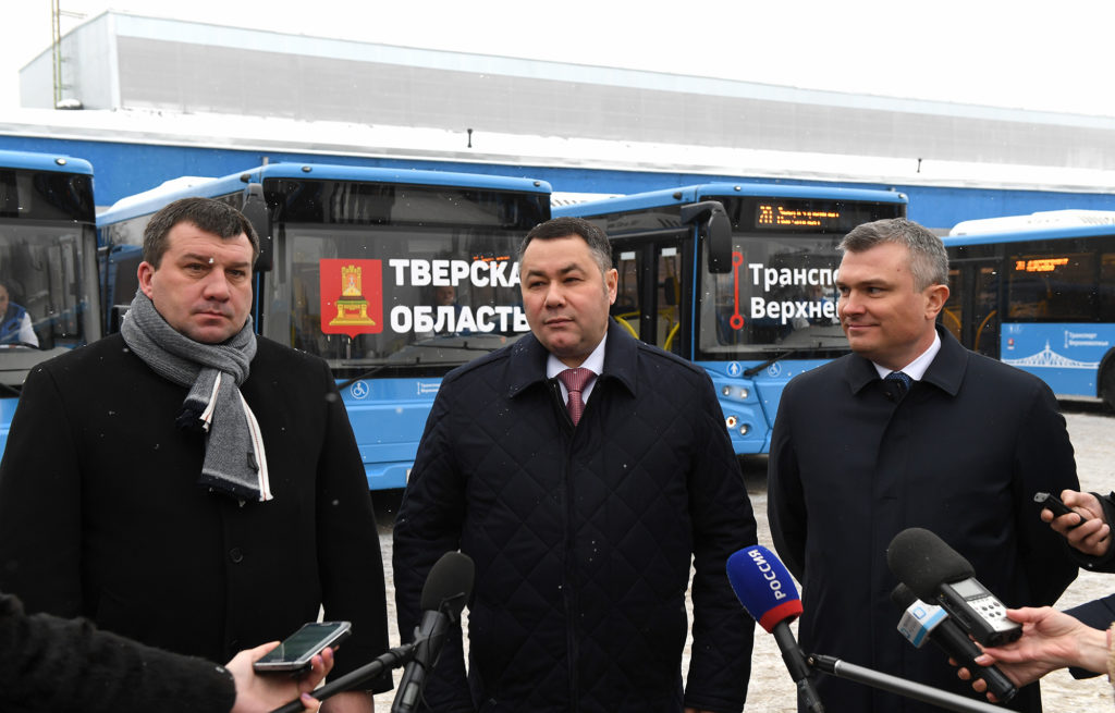 Игорь Руденя: Тверская область переходит на качественно новый уровень работы общественного транспорта Игорь Руденя: Тверская область переходит на качественно новый уровень работы общественного транспорта
