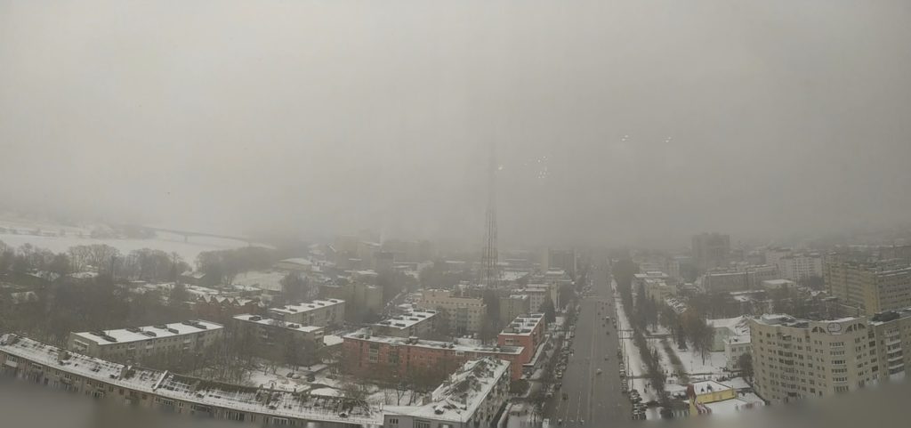 Тверь накрыла густая дымка