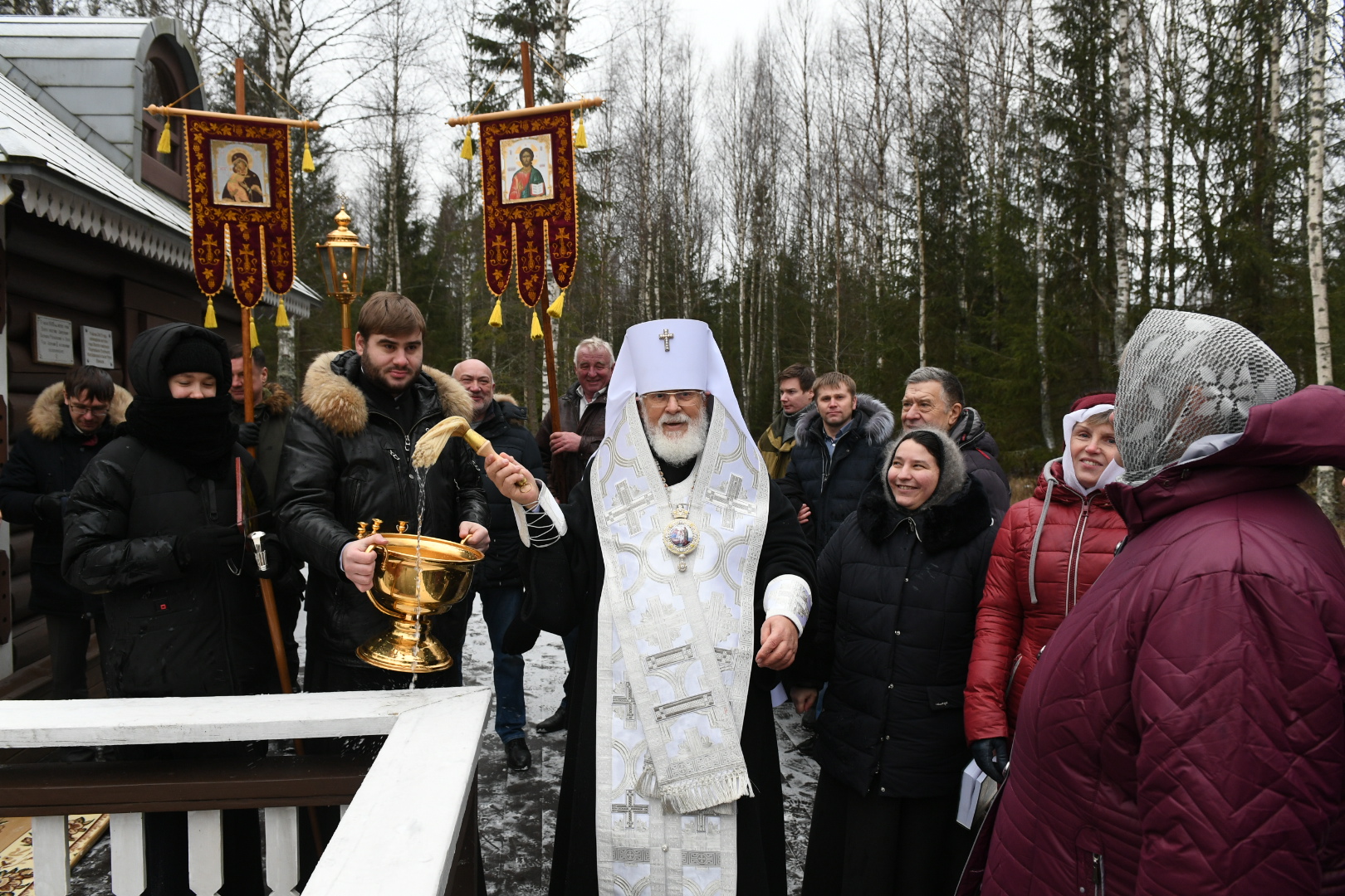 Игорь Руденя в праздник Крещения Господня посетил исток Волги  ФОТО
