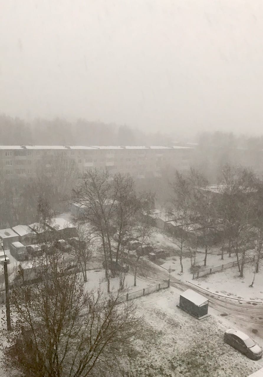 В Тверь пришел долгожданный снег ВИДЕО