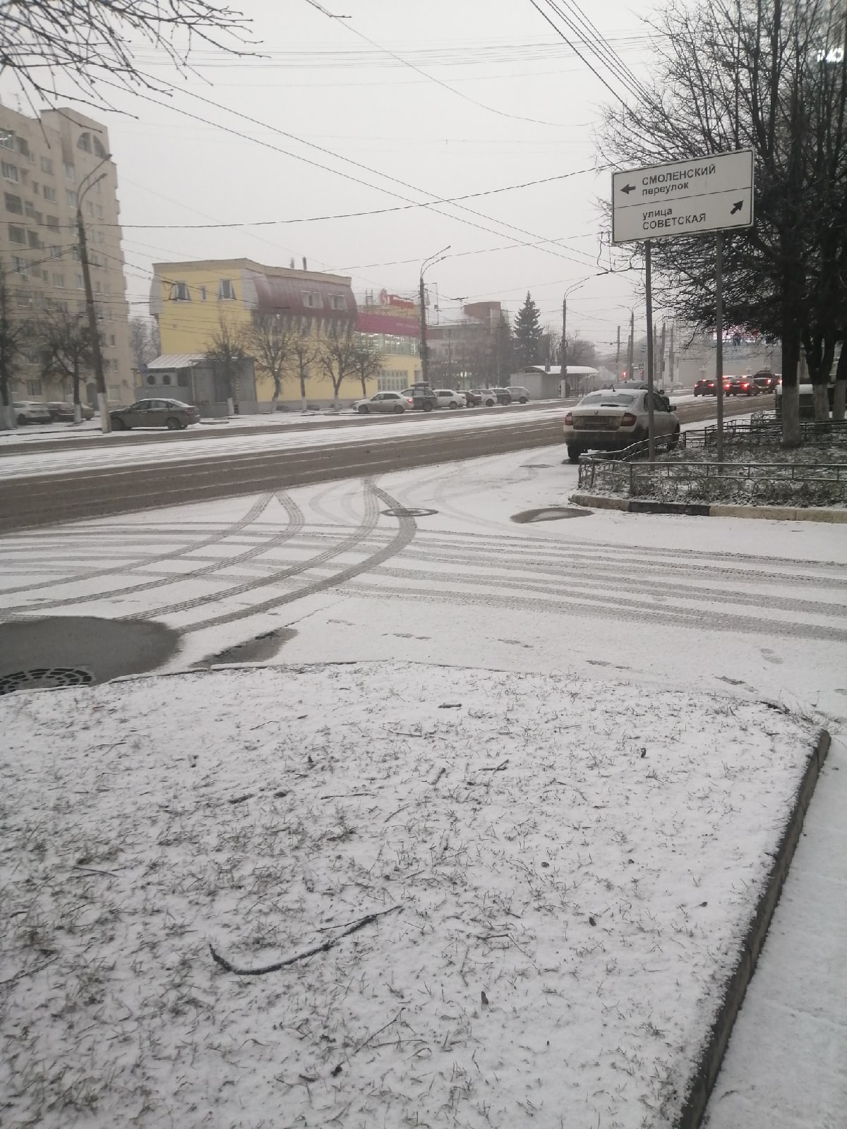 В Тверь пришел долгожданный снег ВИДЕО