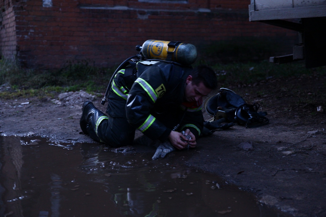 Спасший котенка пожарный из Твери попал на Первый канал
