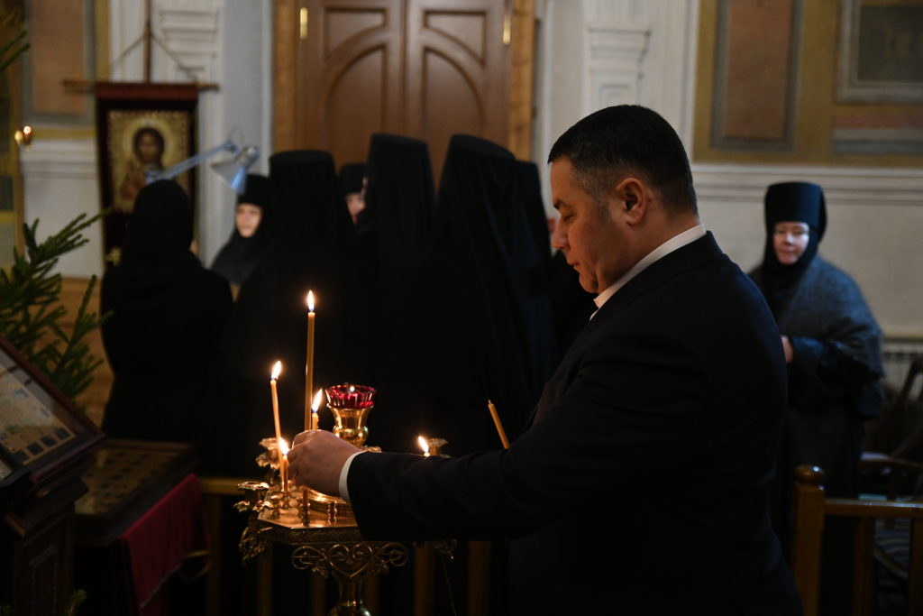 Игорь Руденя посетил праздник в честь Рождества Христова в Вознесенском Оршином монастыре ФОТО