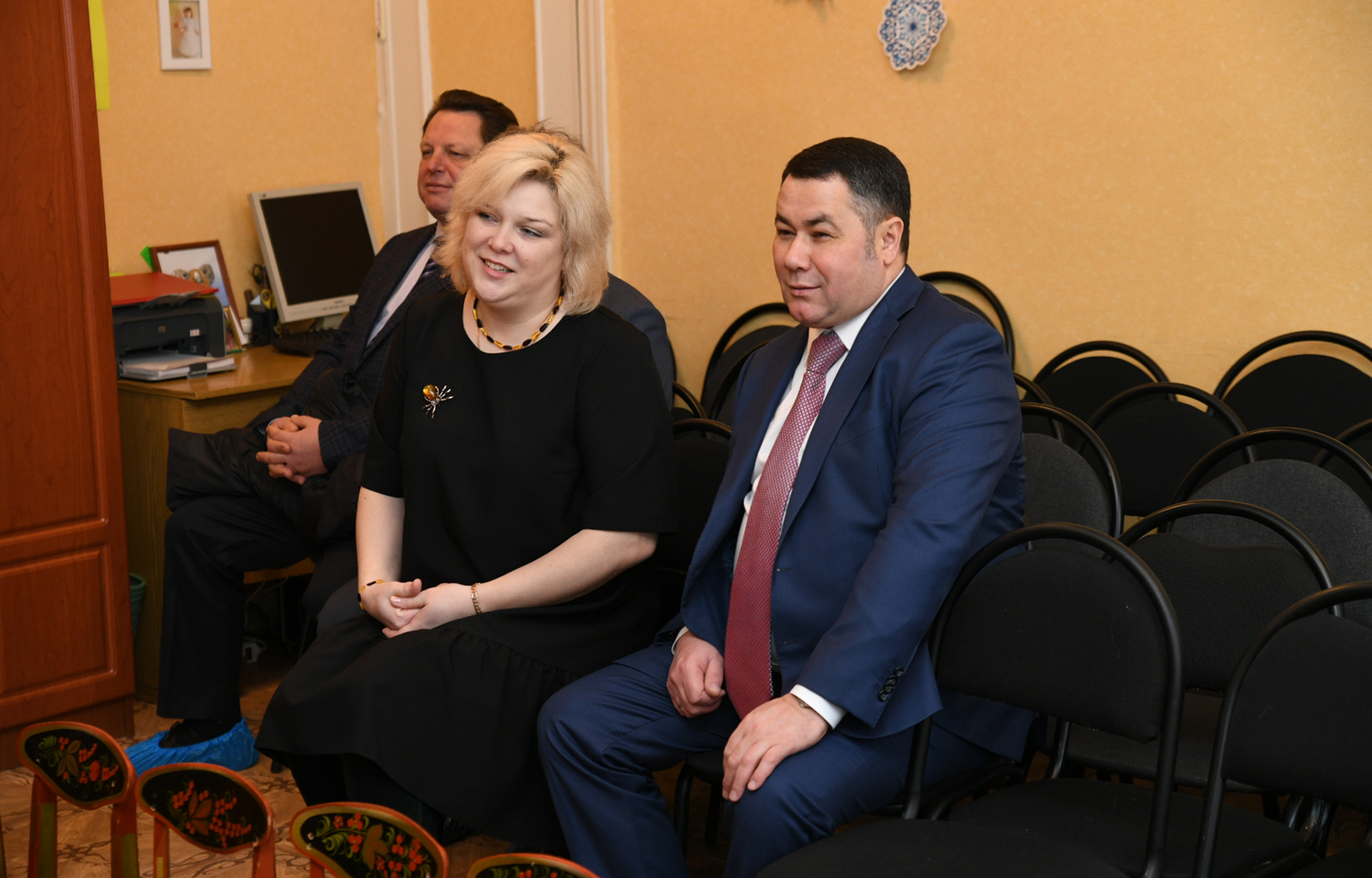 Игорь Руденя навестил детские сады и школы города Кимры