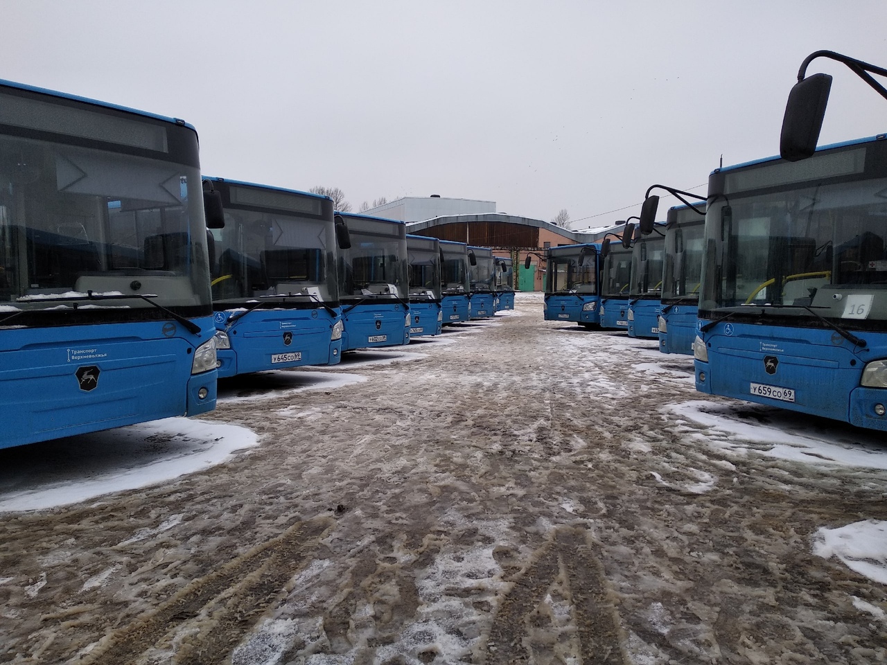 В Тверь прибыла крупная партия новых автобусов В Тверь прибыла крупная партия новых автобусов