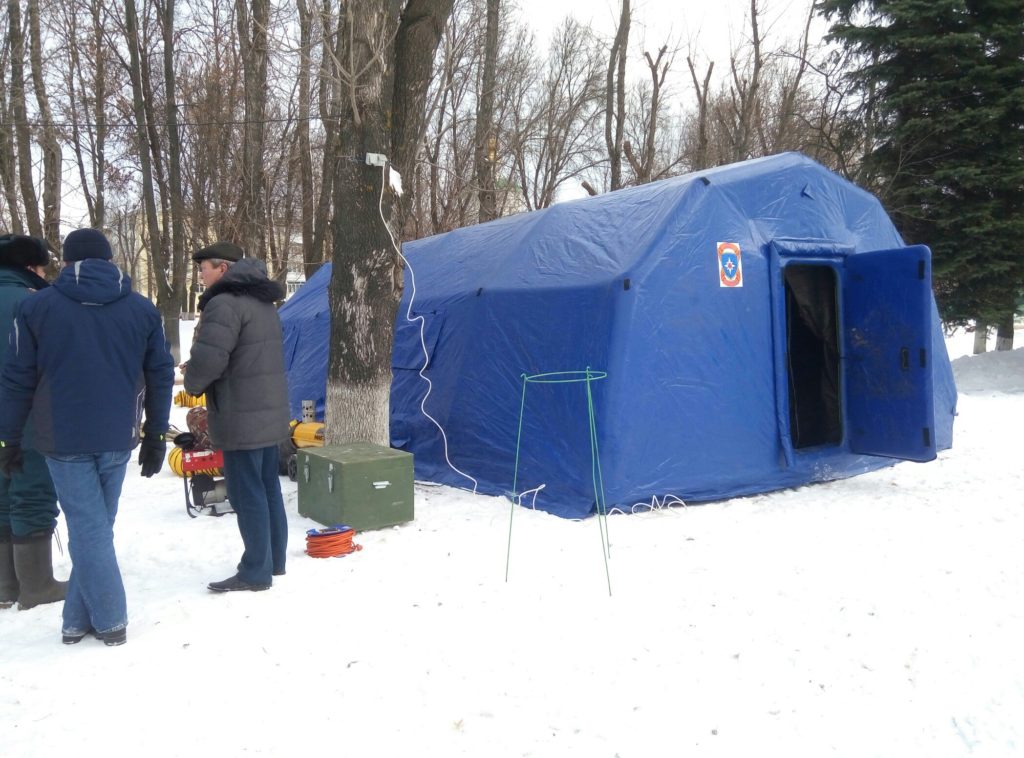 У крещенской купели в Твери оборудуют палатки для обогрева У крещенской купели в Твери оборудуют палатки для обогрева