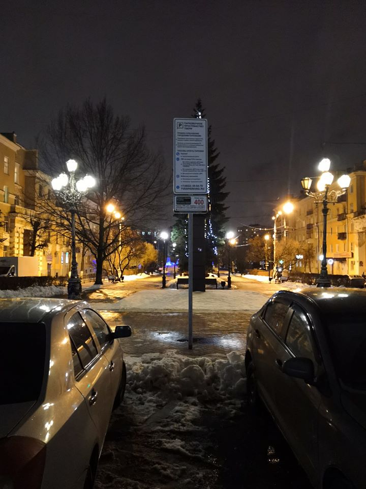 В Твери парковочный знак загородил бюст Пушкина В Твери парковочный знак загородил бюст Пушкина