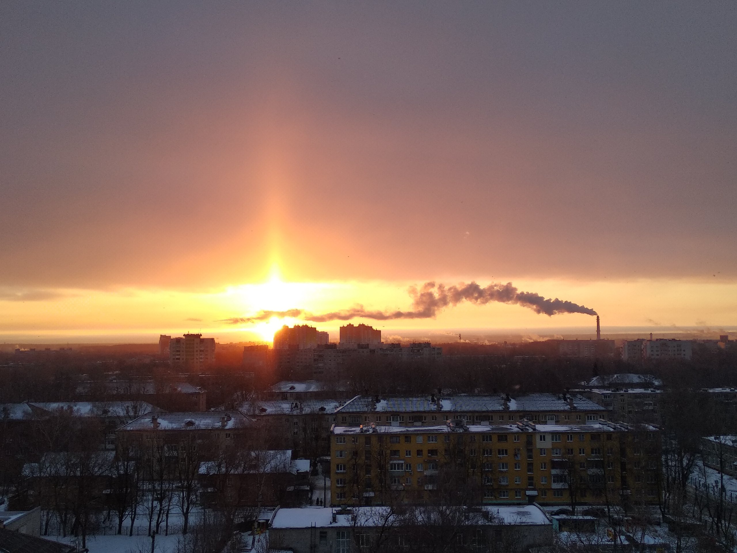 Редкое атмосферное явление возникло над Тверью