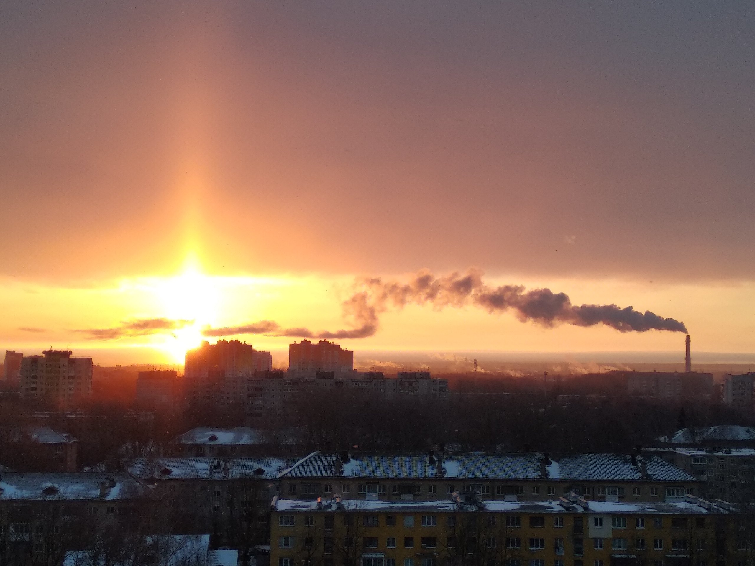 Редкое атмосферное явление возникло над Тверью Редкое атмосферное явление возникло над Тверью