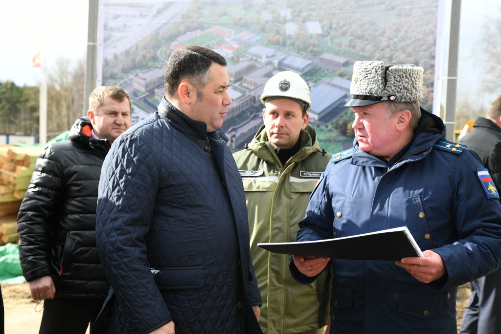 Новый корпус тверского Суворовского военного училища строят с опережением графика