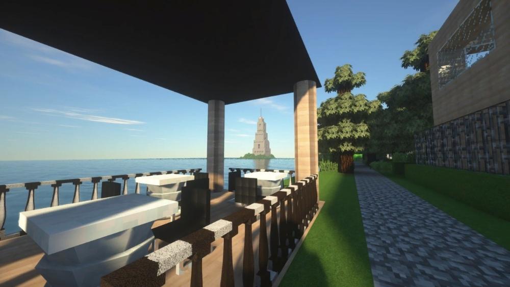 Жители Калязина построили в Minecraft набережную города