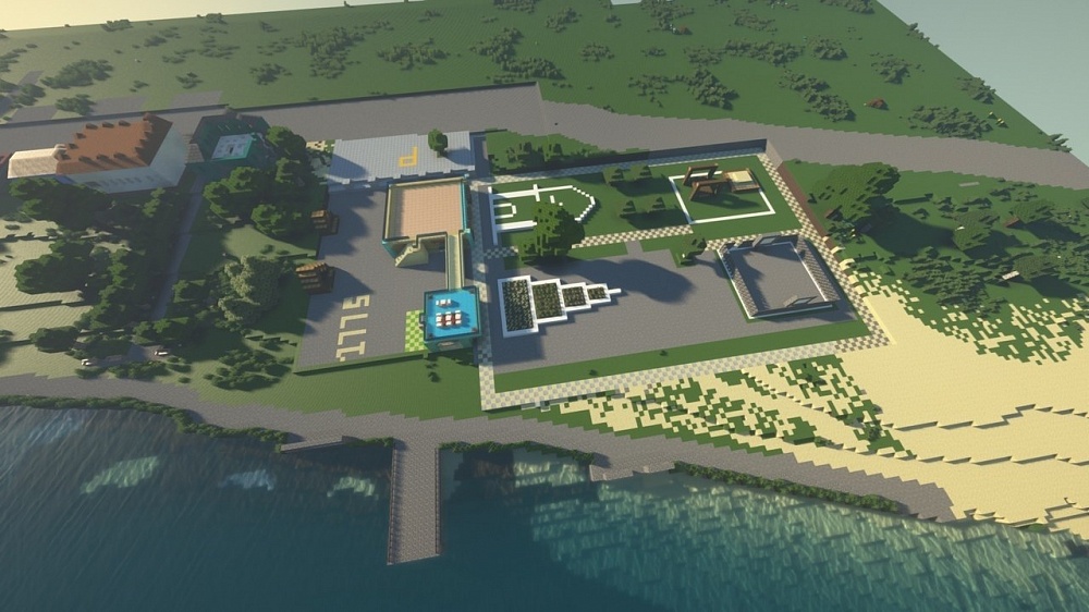 Жители Калязина построили в Minecraft набережную города