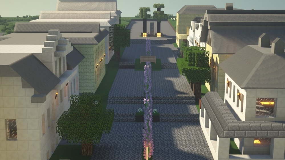 Жители Калязина построили в Minecraft набережную города