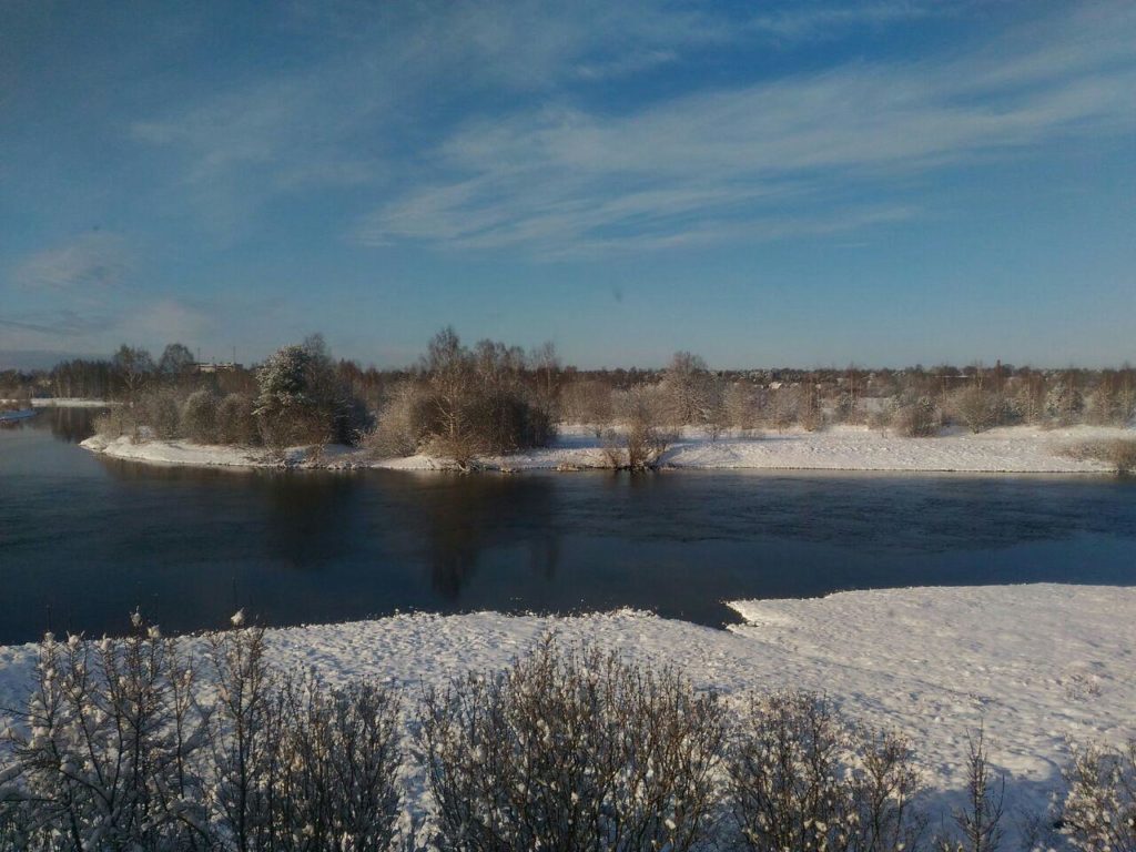В Тверской области выпал красивый снег