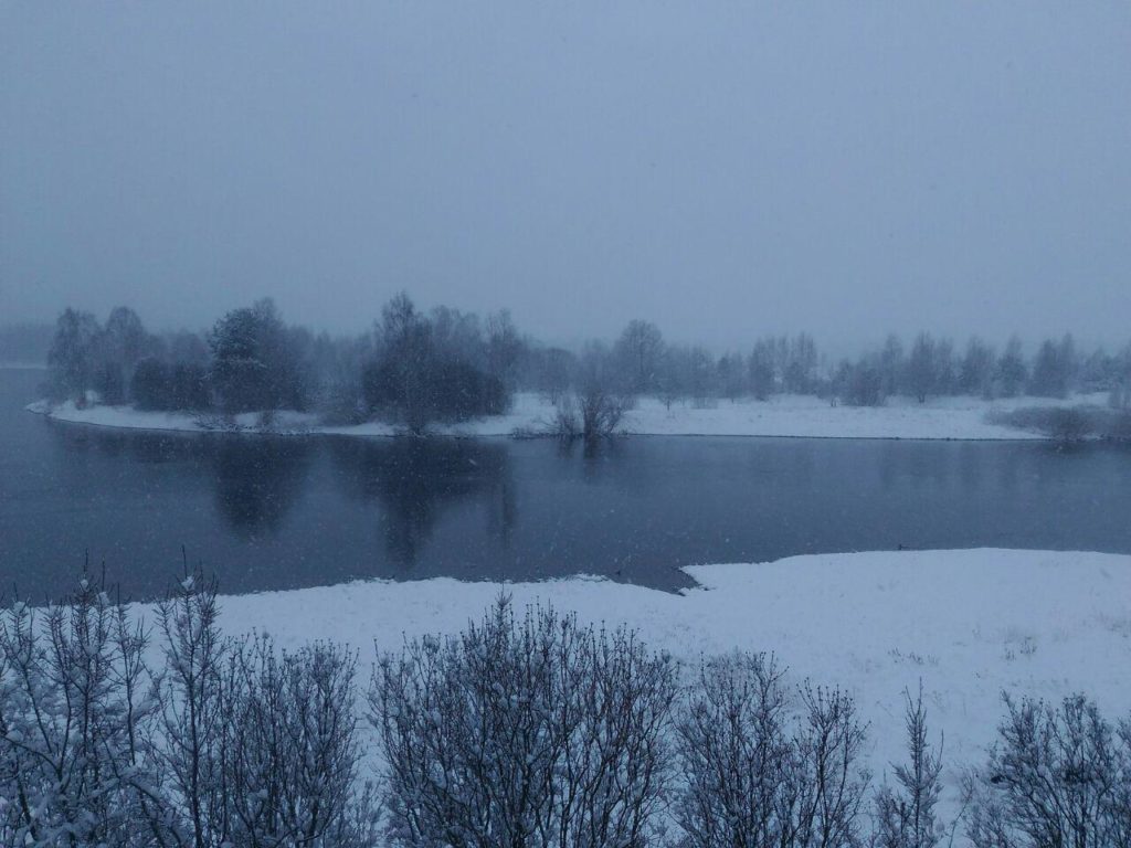 В Тверской области выпал красивый снег