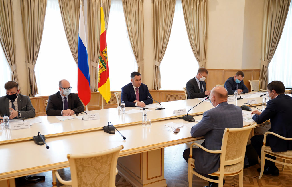 Игорь Руденя обсудил реализацию проекта «Волжское море» с председателем Совета директоров ГК «Агранта» Сергеем Бачиным