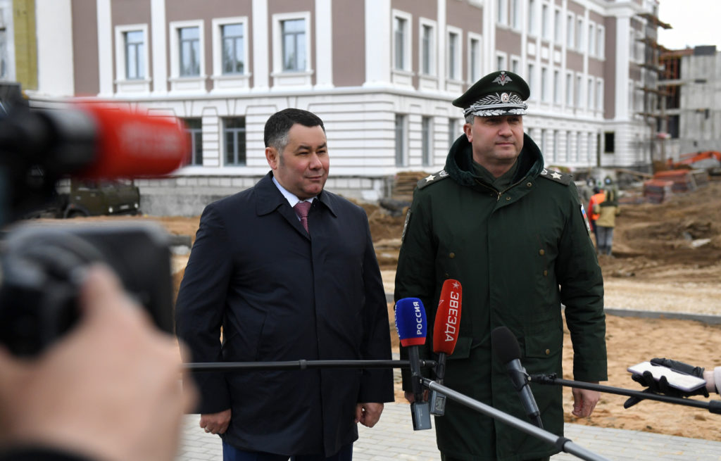 Игорь Руденя и Тимур Иванов проинспектировали ход строительства тверского СВУ Игорь Руденя и Тимур Иванов проинспектировали ход строительства тверского СВУ