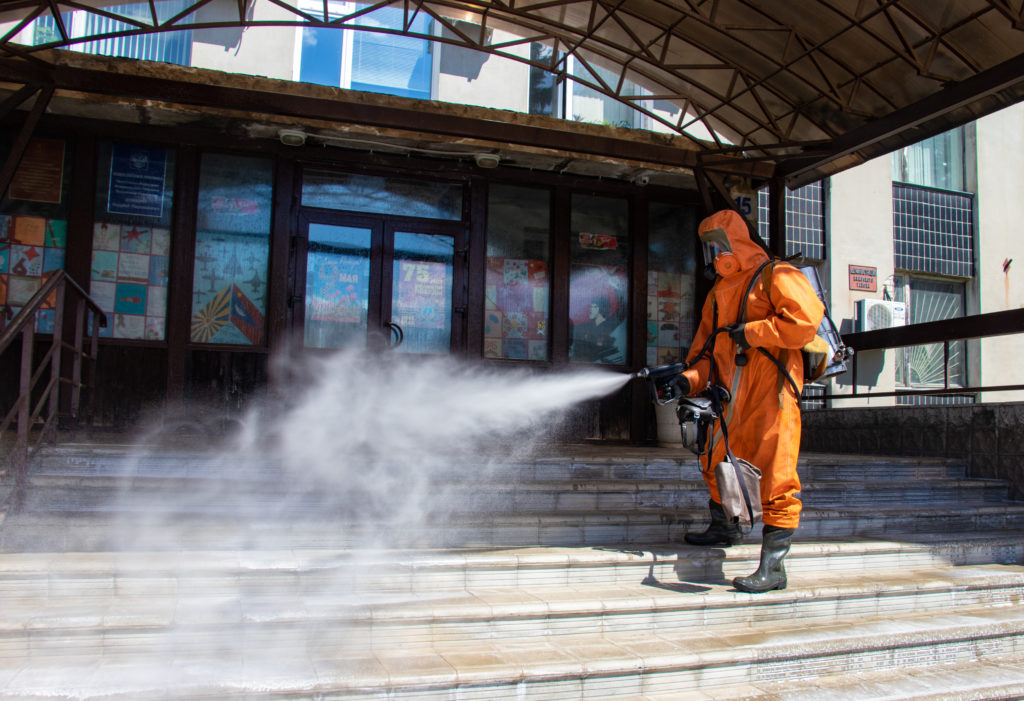 22 000 квадратных метров общественных мест продезинфицировали в Тверской области