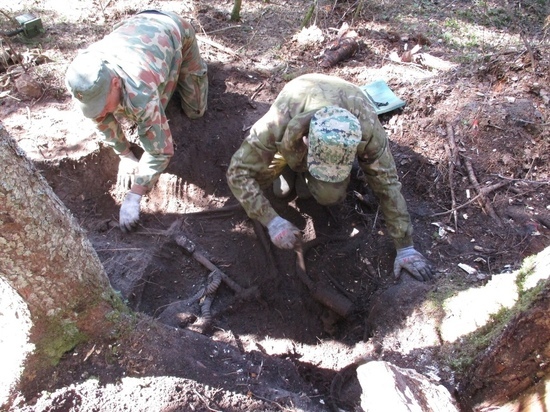В Тверской области нашли останки советского солдата В Тверской области нашли останки советского солдата