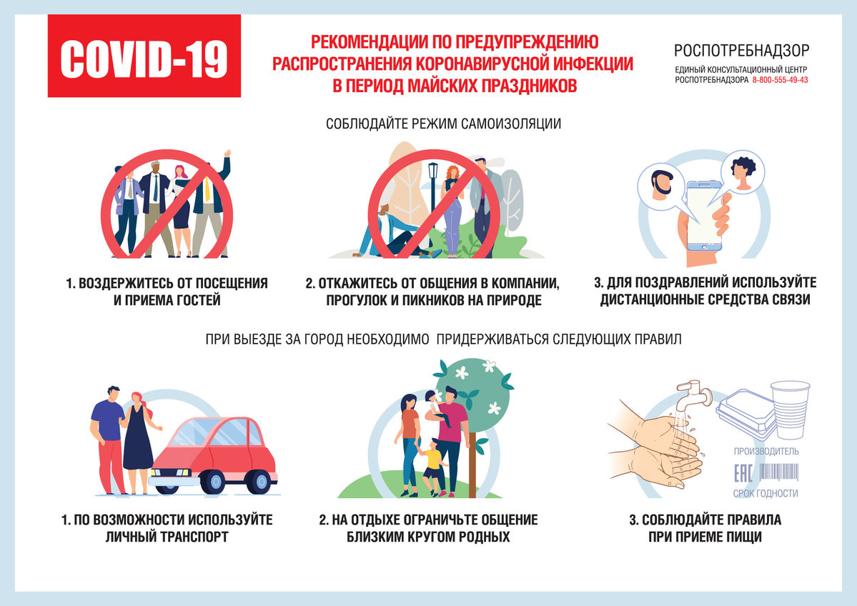 О чём предупреждает Роспотребнадзор: подборка главных памяток по борьбе с коронавирусом