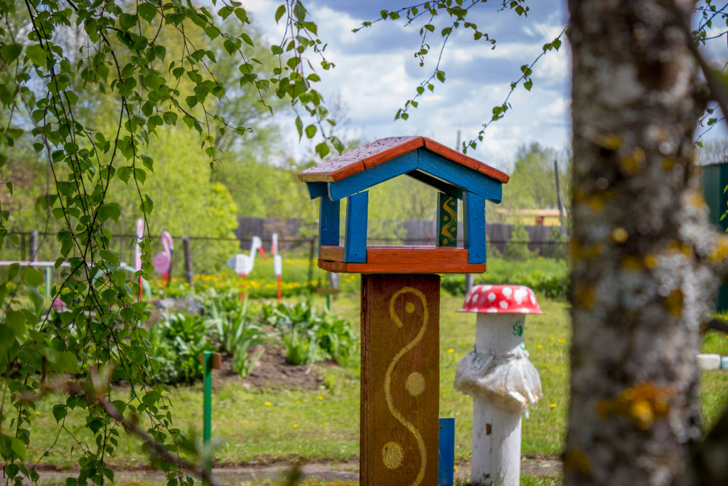 Жительницы Лихославльского района украсили деревню необычными арт-объектами