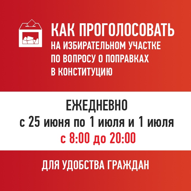 Чтобы проголосовать по поправкам в Конституцию, осталось три дня