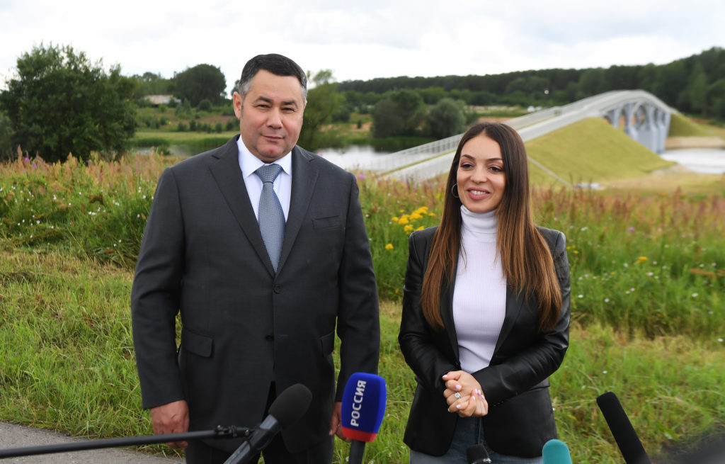Мост к "Волжскому морю": Игорь Руденя и Зарина Догузова торжественно открыли новый объект в "Завидово"