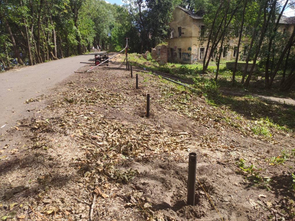 Тверской парк «Воксал» готовится к ограждению территории