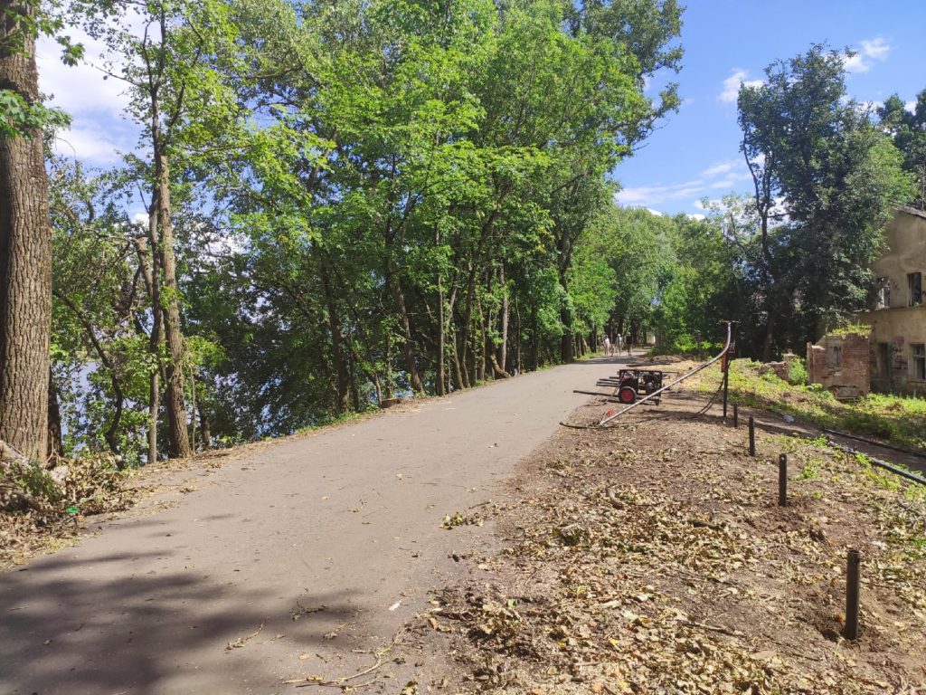 Тверской парк «Воксал» готовится к ограждению территории