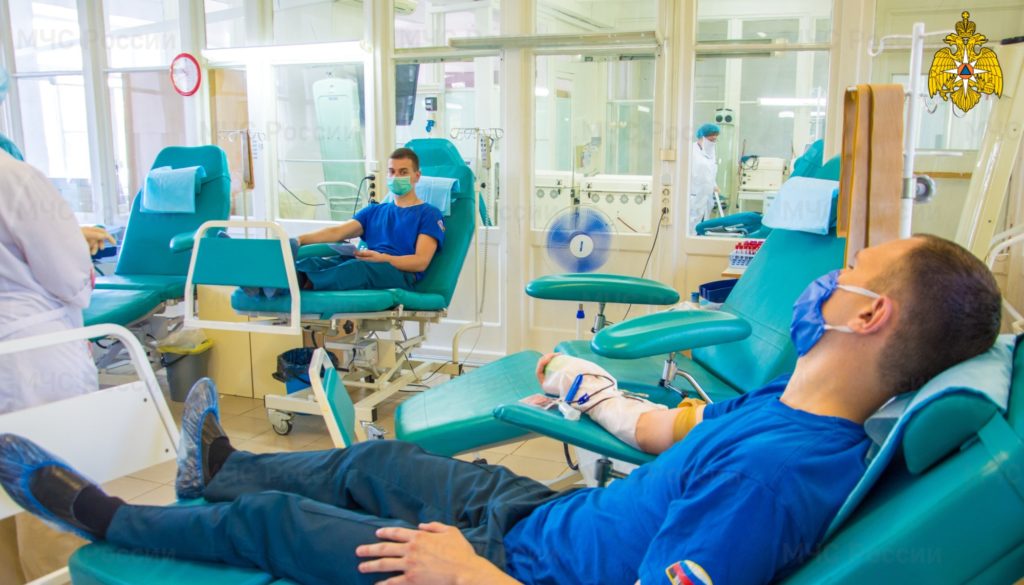 Сотрудники МЧС Тверской области сдали кровь для нуждающихся Сотрудники МЧС Тверской области сдали кровь для нуждающихся