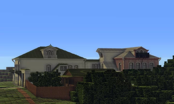 Усадьбу 19 века создал в игре Minecraft житель Тверской области Усадьбу 19 века создал в игре Minecraft житель Тверской области
