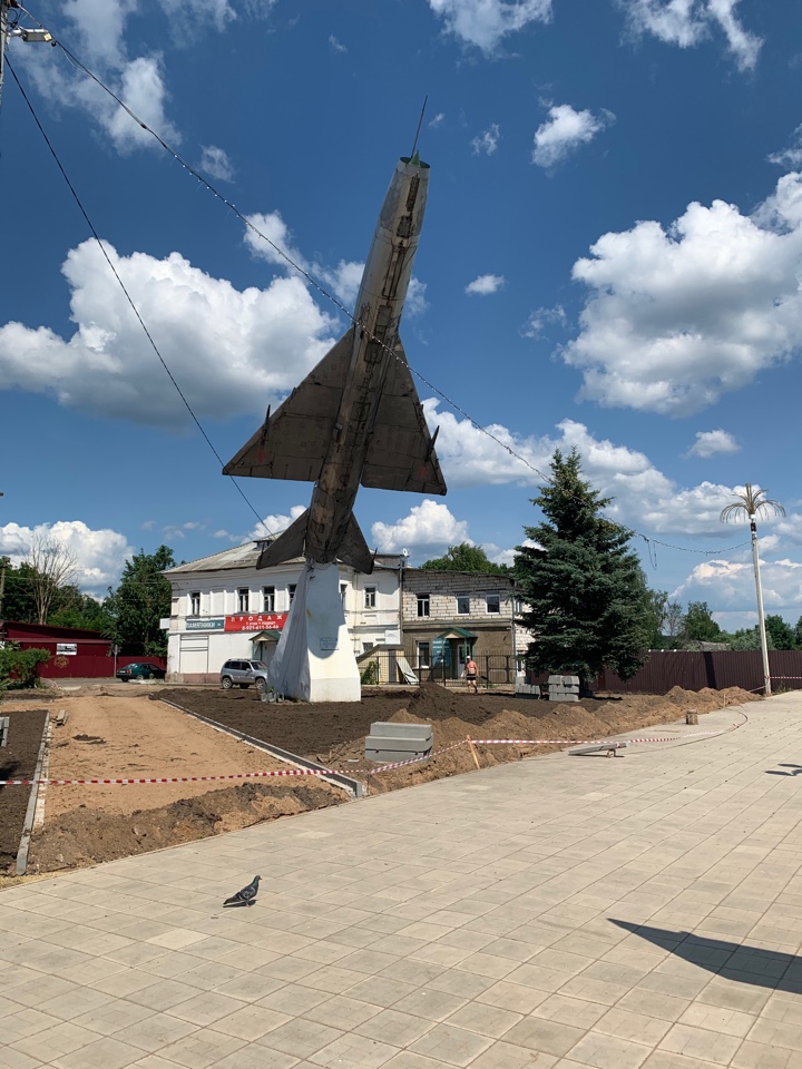 В Торопце сажают туи и устанавливают скамейки В Торопце сажают туи и устанавливают скамейки