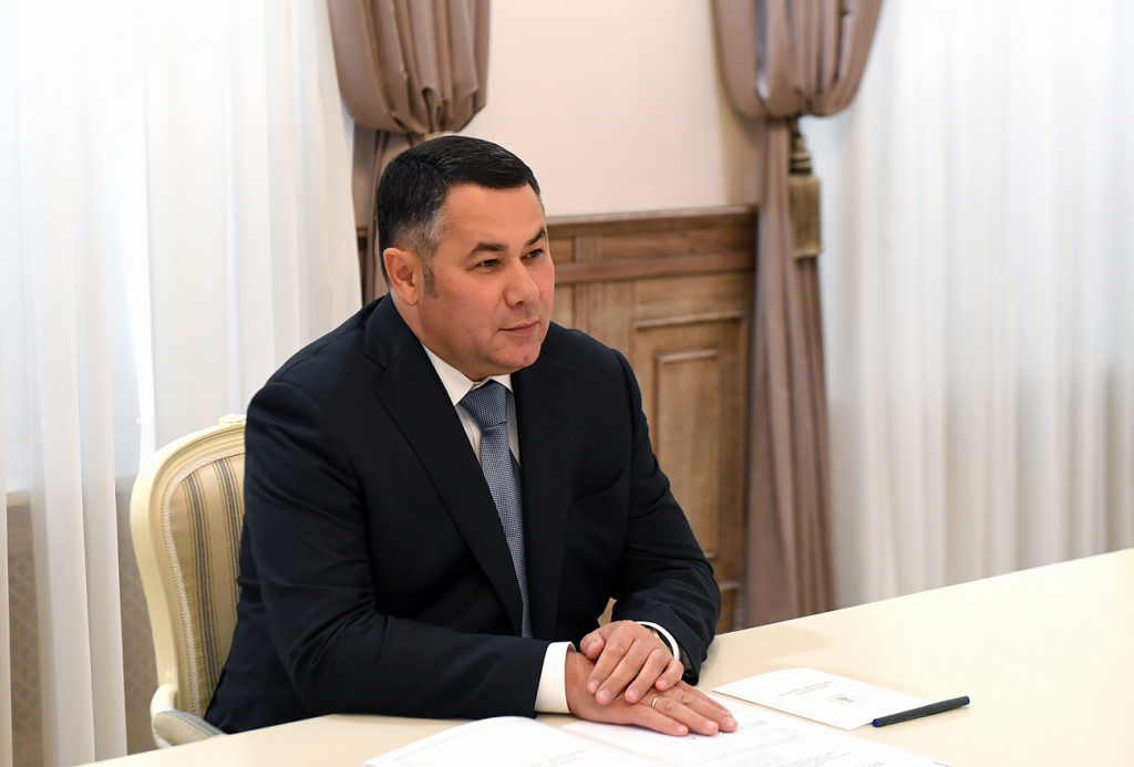 Игорь Руденя встретился с главой Торжокского района Еленой Хохловой