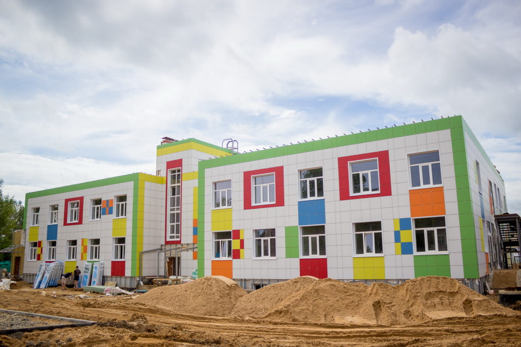 В Лихославле завершается строительство нового детского сада