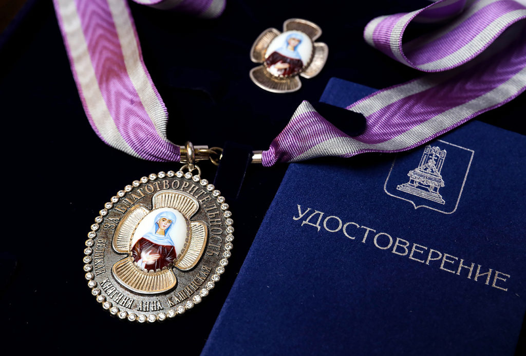 Игорь Руденя наградил Владимира Потанина почетным знаком Тверской области