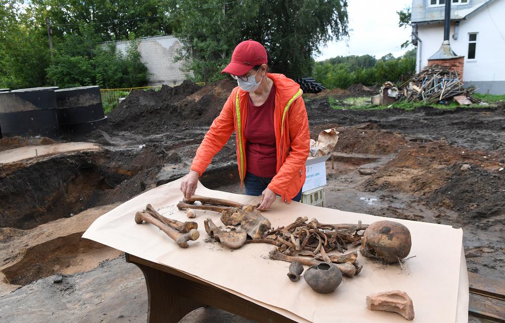 В центре Твери обнаружен древний некрополь