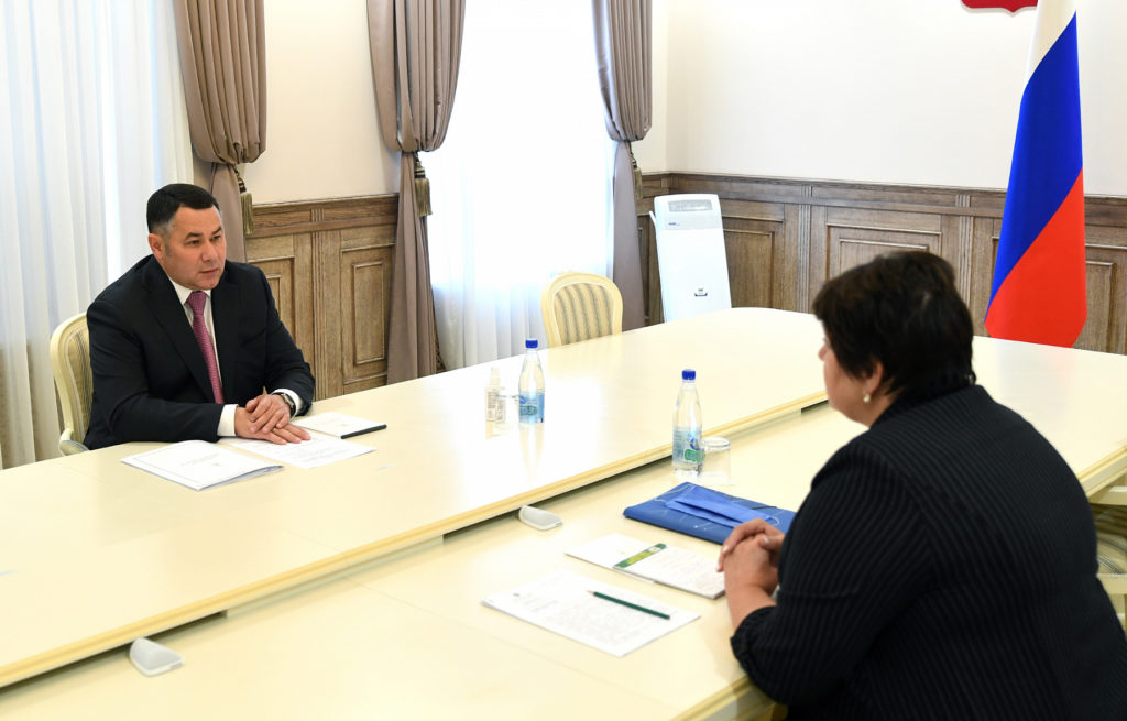 Губернатор Тверской области встретился с главой Лихославльского района