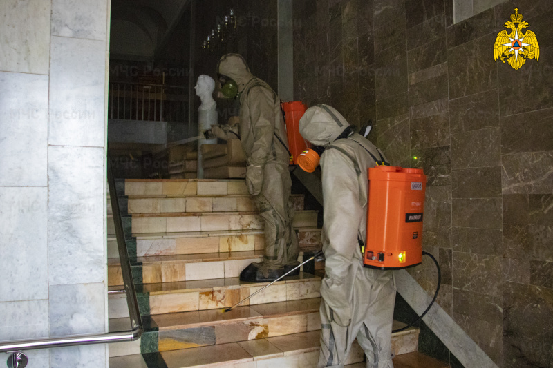 Тверскую филармонию обработали от коронавируса