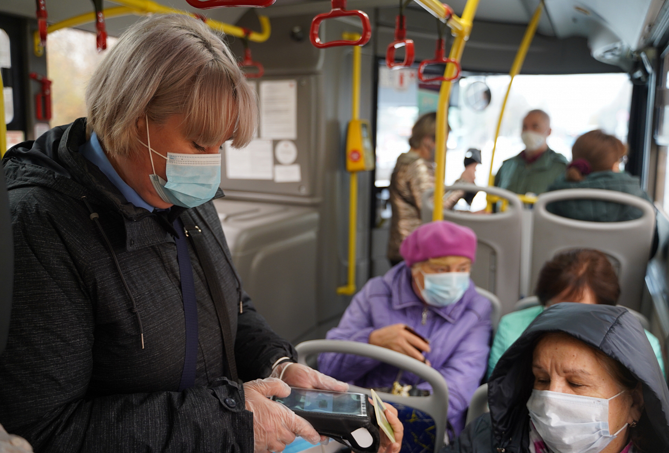 9000 масок бесплатно раздадут пассажирам в "Транспорте Верхневолжья"