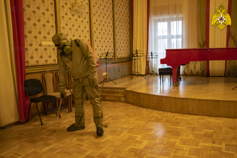 Тверскую филармонию обработали от коронавируса