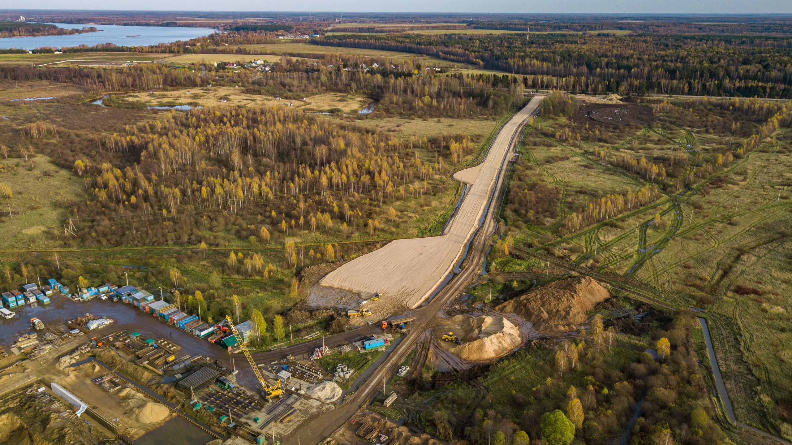 Губернатор проверил строительство нового речного порта в Завидово в Конаковском районе