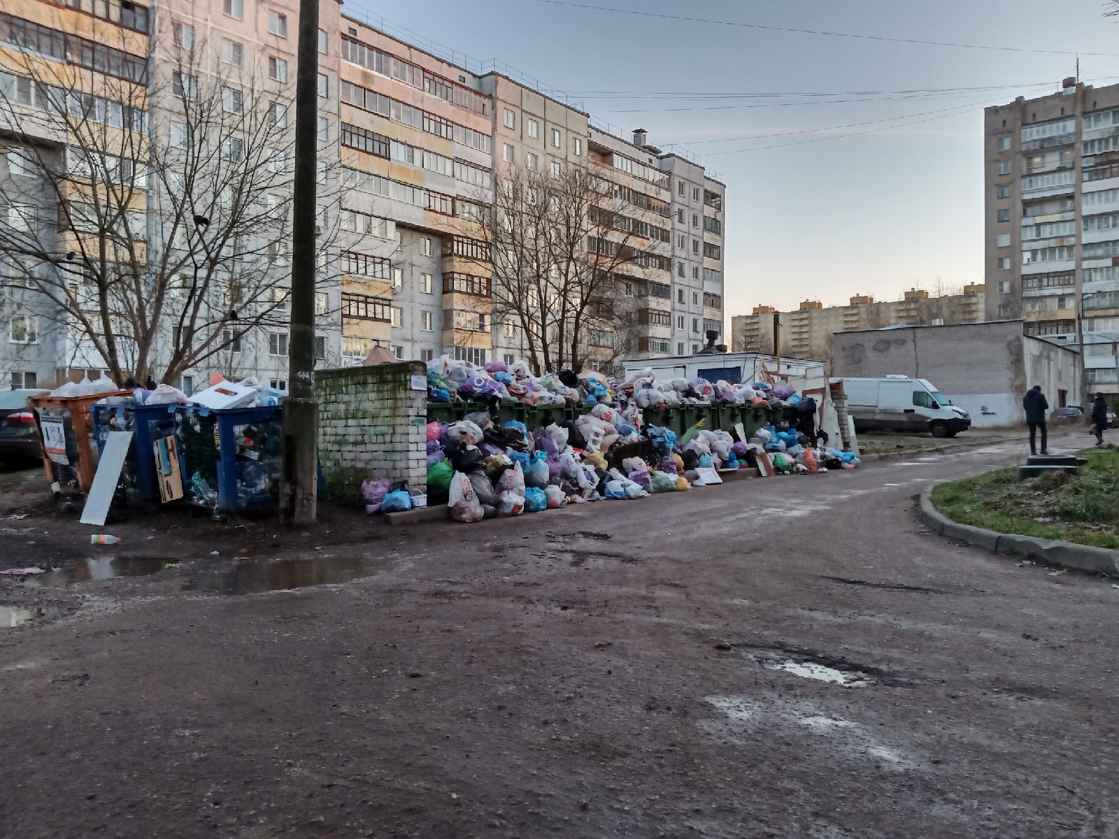 Жители Твери сфотографировали забитые мусором контейнеры Жители Твери сфотографировали забитые мусором контейнеры