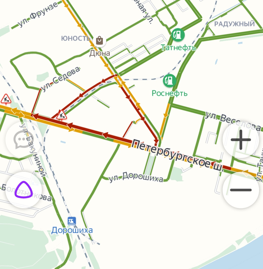 Тверская Горбатка встала в огромной пробке