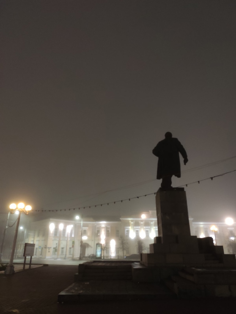 На Тверь вечером опустился мистический туман