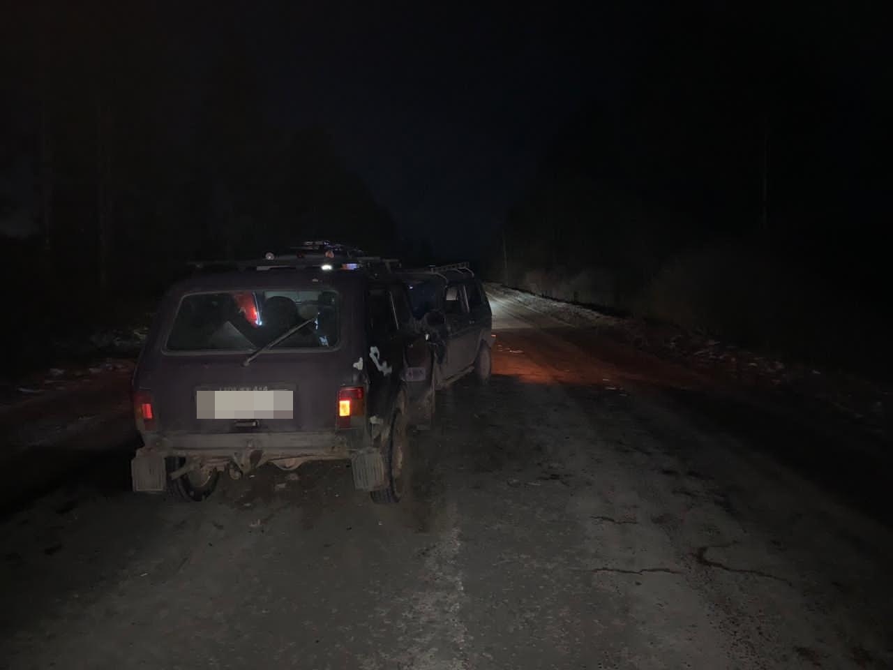 На темной дороге в Тверской области не разъехались две «Нивы» На темной дороге в Тверской области не разъехались две «Нивы»