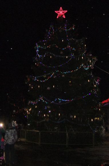 На главной площади в Торопце зажгли новогоднюю ёлку